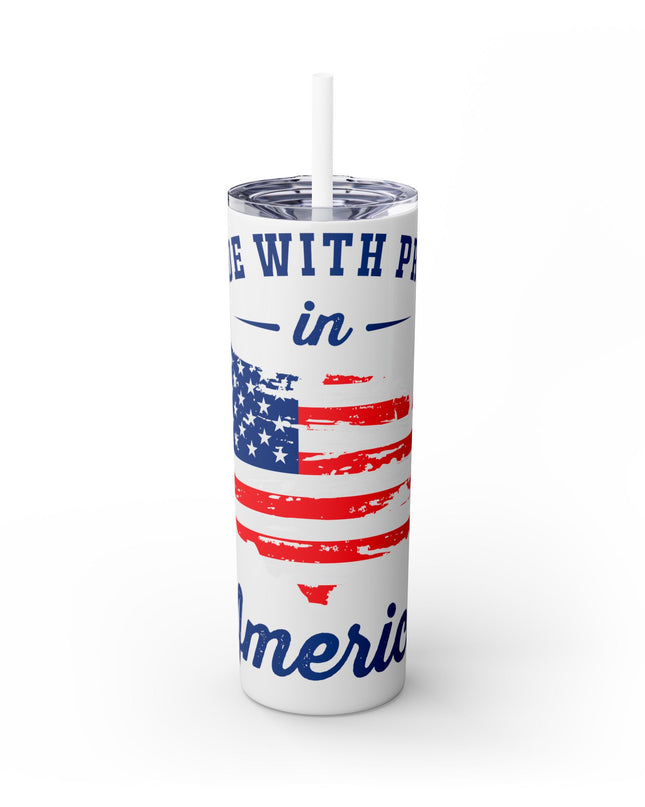 Patriotic Skinny Tumbler