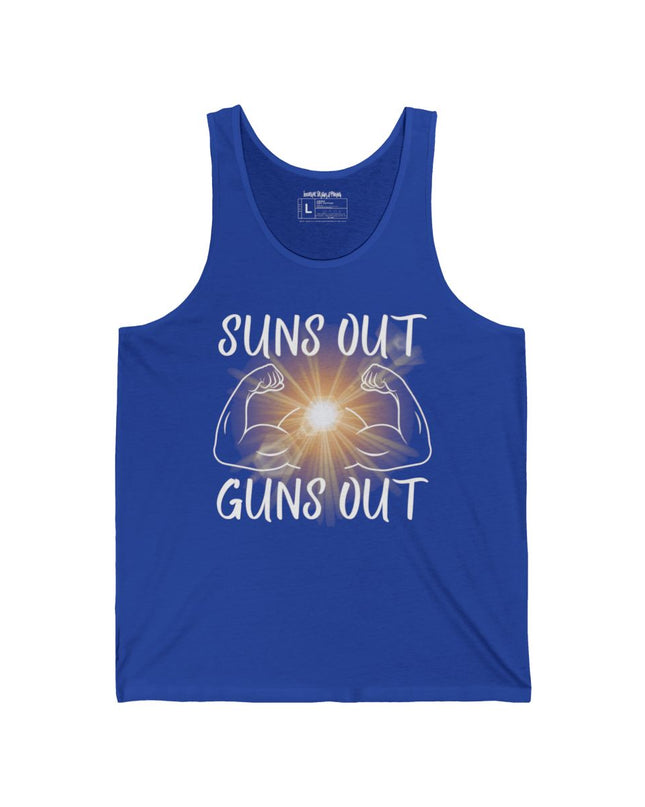 Sun’s Out, Guns Out - Men's Bella+Canvas Jersey Tank Top