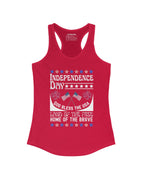 Women's Next Level Ideal Racerback Tank Top / Red / XS