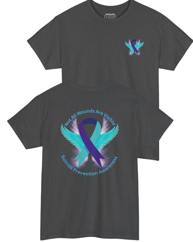 Not All Wounds Are Visible – Suicide Prevention Awareness T-Shirt