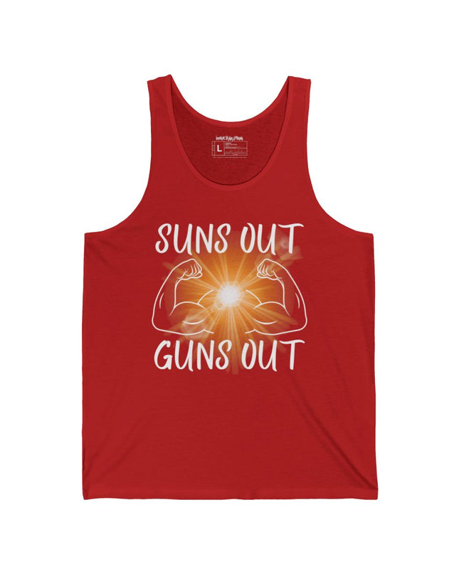 Sun’s Out, Guns Out - Men's Bella+Canvas Jersey Tank Top