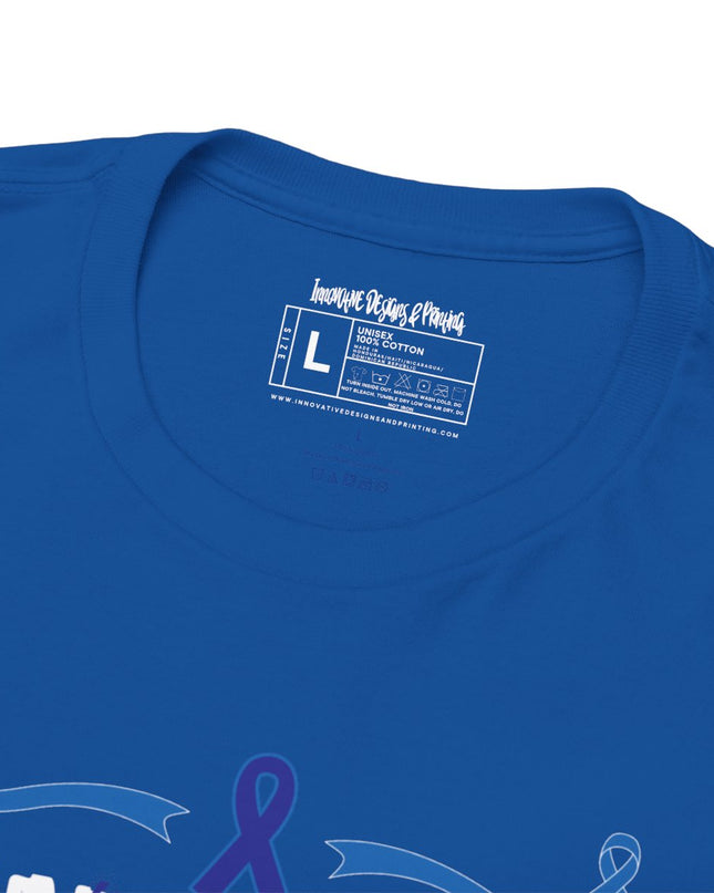 I Wear Blue In March - Colon Cancer Awareness - Adult Unisex T-Shirt