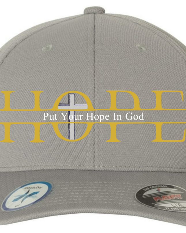 Put Your HOPE In God - Adult Flexfit Unisex Cool & Dry Sports Hat (Polyester)