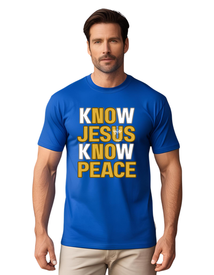 Know Jesus, Know Peace – No Jesus, No Peace -
Adult Gildan Heavy Cotton T-Shirt