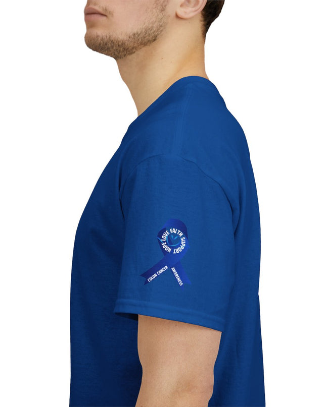 I Wear Blue In March - Colon Cancer Awareness - Adult Unisex T-Shirt