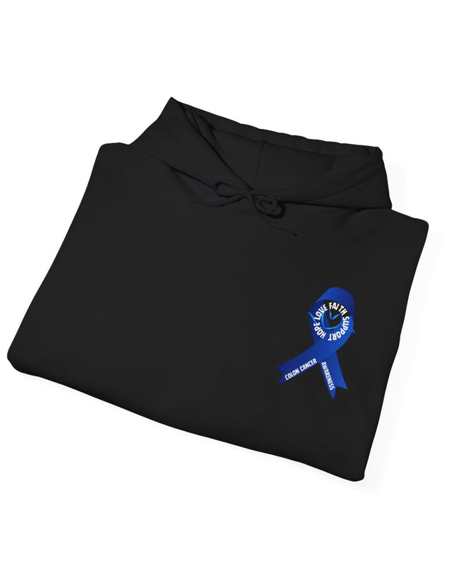 I Wear Blue In March - Colon Cancer Awareness - Unisex Heavy Blend Hoodie