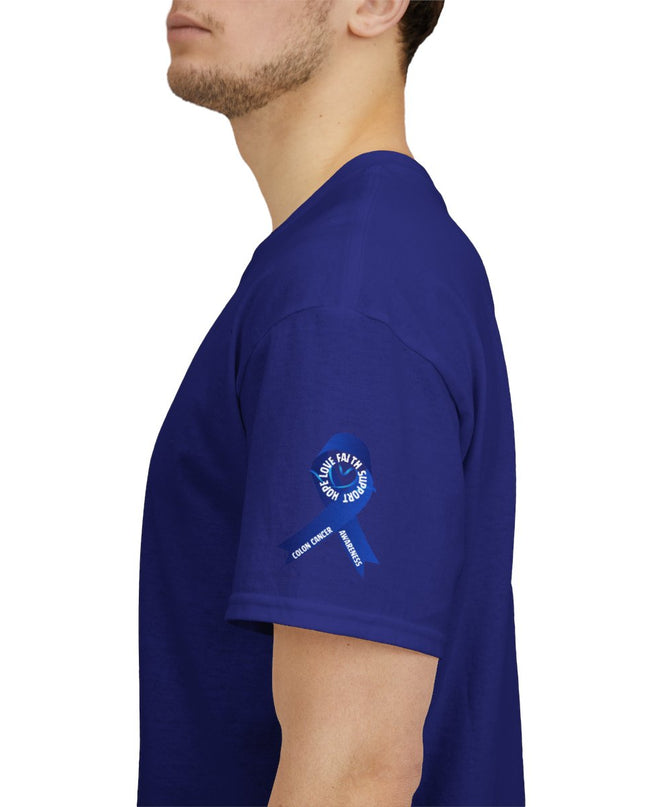 I Wear Blue In March - Colon Cancer Awareness - Adult Unisex T-Shirt