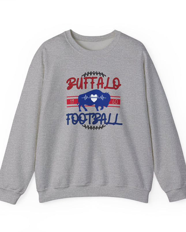 Buffalo Football - Unisex Heavy Blend Crewneck Sweatshirt