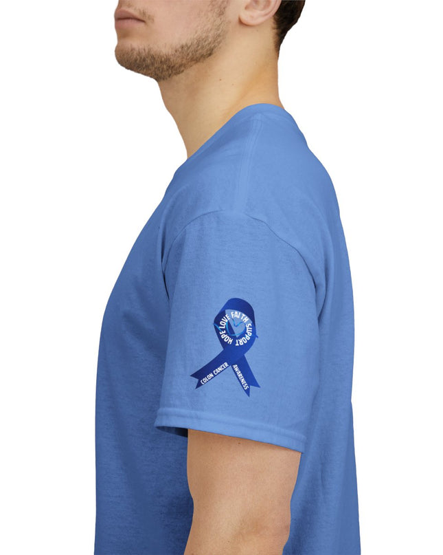 I Wear Blue In March - Colon Cancer Awareness - Adult Unisex T-Shirt