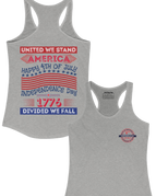 Women's Next Level Ideal Racerback Tank Top / Heather Gray / XS
