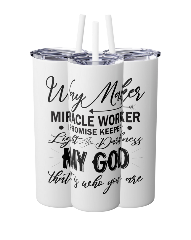 Waymaker - 20oz Stainless Steel Skinny Tumbler with Straw