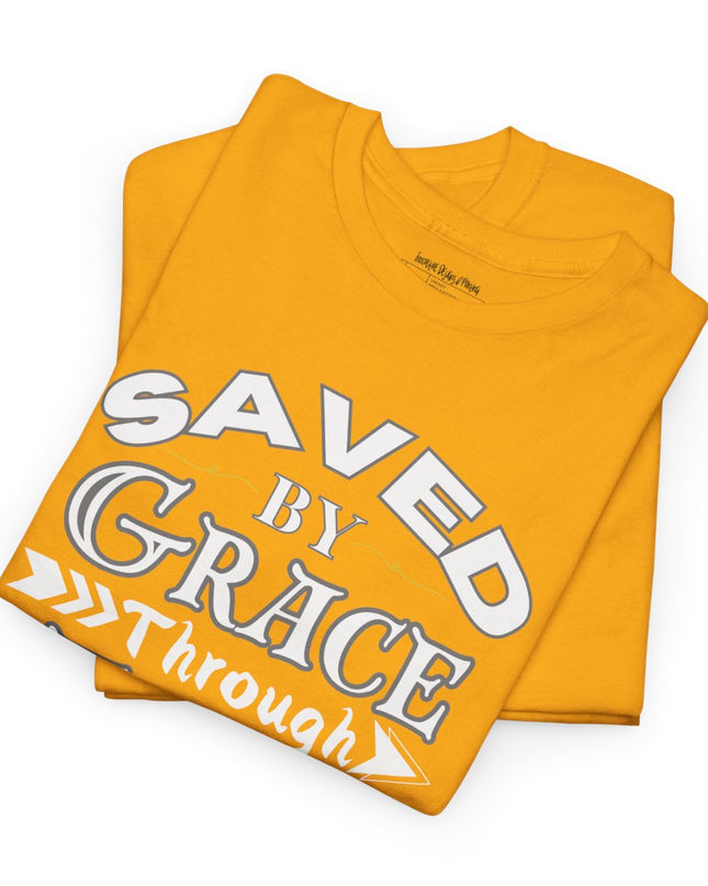Saved By Grace Through Faith - Adult Gildan Unisex Heavy Cotton T-Shirt