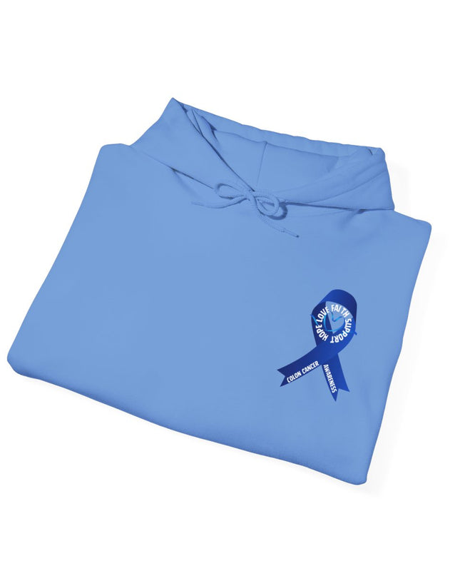 I Wear Blue In March - Colon Cancer Awareness - Unisex Heavy Blend Hoodie