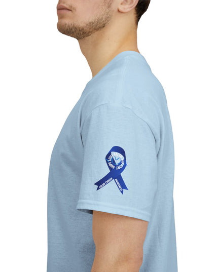 I Wear Blue In March - Colon Cancer Awareness - Adult Unisex T-Shirt