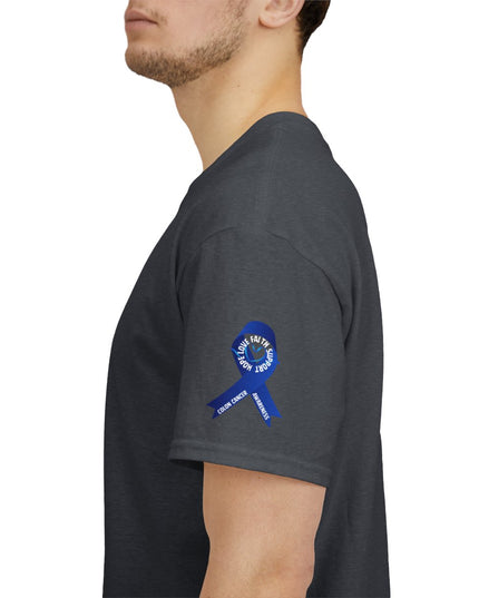 I Wear Blue In March - Colon Cancer Awareness - Adult Unisex T-Shirt