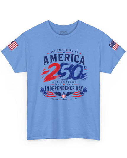 America 250th Anniversary - Independence Day – Patriotic Unisex Heavy Cotton T-Shirt
