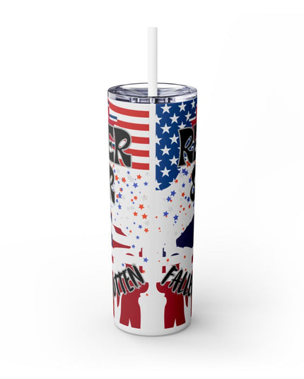 Memorial Day - Remember & Honor - Fallen But Not Forgotten 20oz Skinny Tumbler w/Straw