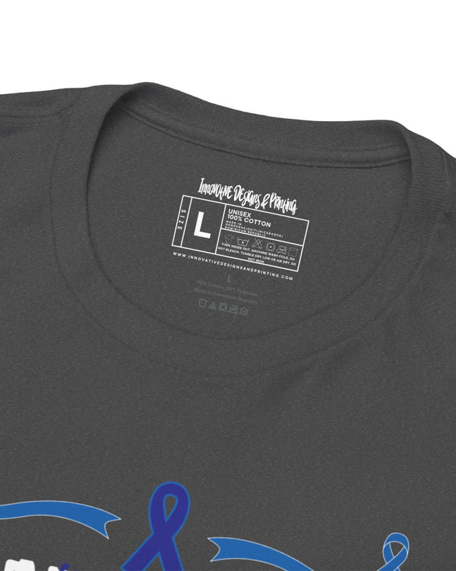 I Wear Blue In March - Colon Cancer Awareness - Adult Unisex T-Shirt