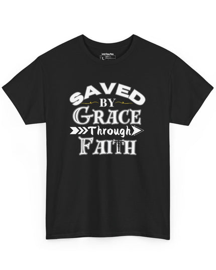 Saved By Grace Through Faith - Adult Gildan Unisex Heavy Cotton T-Shirt