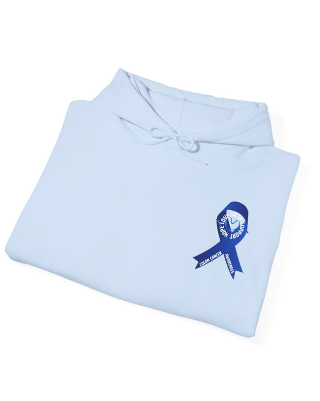 I Wear Blue In March - Colon Cancer Awareness - Unisex Heavy Blend Hoodie