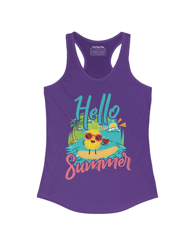 🌞 Hello Summer – Women's Next Level Ideal Racerback Tank Top