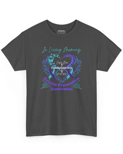 In Loving Memory – Suicide Prevention Awareness Customizable T-Shirt