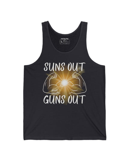 Sun’s Out, Guns Out - Men's Bella+Canvas Jersey Tank Top
