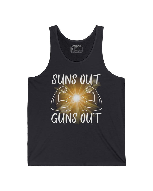 Sun’s Out, Guns Out - Men's Bella+Canvas Jersey Tank Top