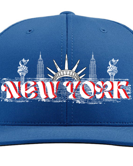 New York - Adult Flexfit Unisex Cool & Dry Sports Hat (Polyester)
