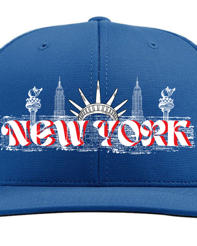 New York - Adult Flexfit Unisex Cool & Dry Sports Hat (Polyester)