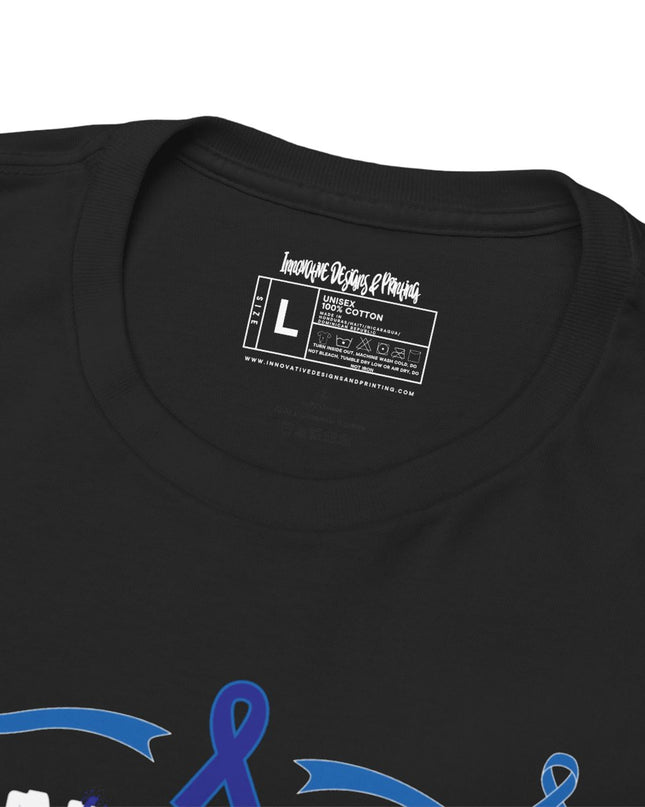 I Wear Blue In March - Colon Cancer Awareness - Adult Unisex T-Shirt