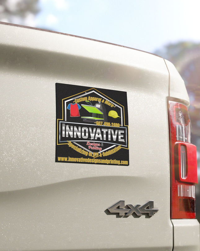 Innovative Designs & Printing Logo Car Magnet 5"x5"