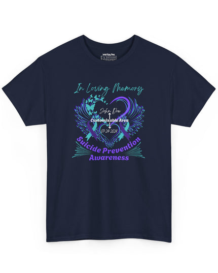 In Loving Memory – Suicide Prevention Awareness Customizable T-Shirt