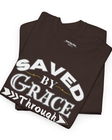 Saved By Grace Through Faith - Adult Gildan Unisex Heavy Cotton T-Shirt