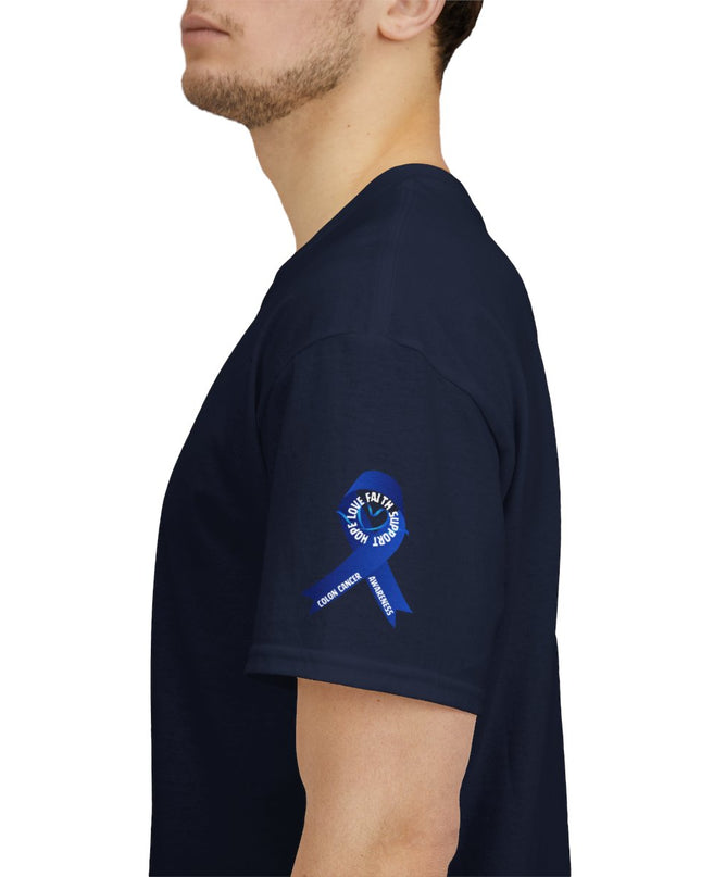 I Wear Blue In March - Colon Cancer Awareness - Adult Unisex T-Shirt