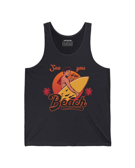 Sea You at the Beach – Bella+Canvas Men’s Jersey Tank Top