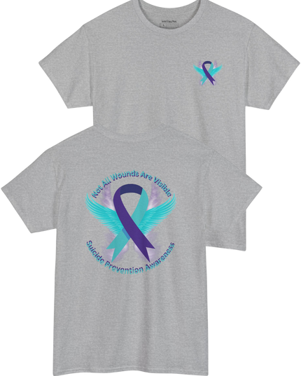 Not All Wounds Are Visible – Suicide Prevention Awareness T-Shirt