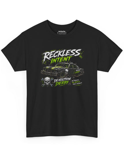 Reckless Intent – Demolition Derby – “No Rules, No Mercy, Only Impact” – Gildan Heavy Cotton T-Shirt & Hoodie