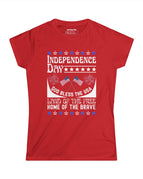Women's Gildan Softstyle T-Shirt / Red / S