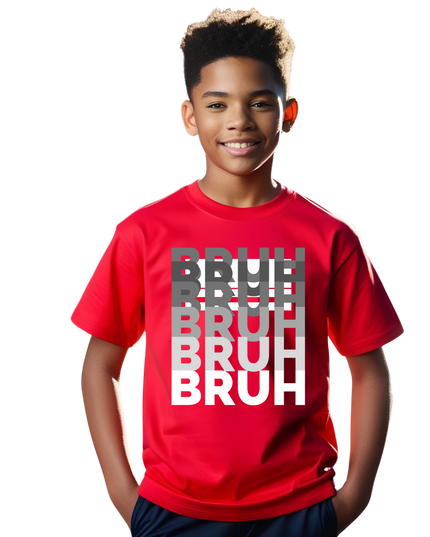 Youth Slang - "Bruh" - Gildan Youth Heavy Cotton T-Shirt