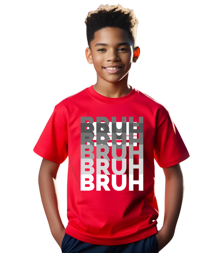 Youth Slang - "Bruh" - Gildan Youth Heavy Cotton T-Shirt