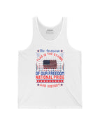 Bella + Canvas Unisex Jersey Tank Top / White / XS