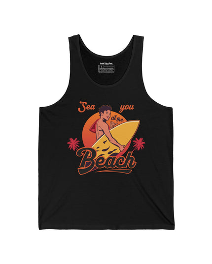 Sea You at the Beach – Bella+Canvas Men’s Jersey Tank Top