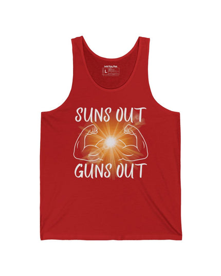 Sun’s Out, Guns Out - Men's Bella+Canvas Jersey Tank Top