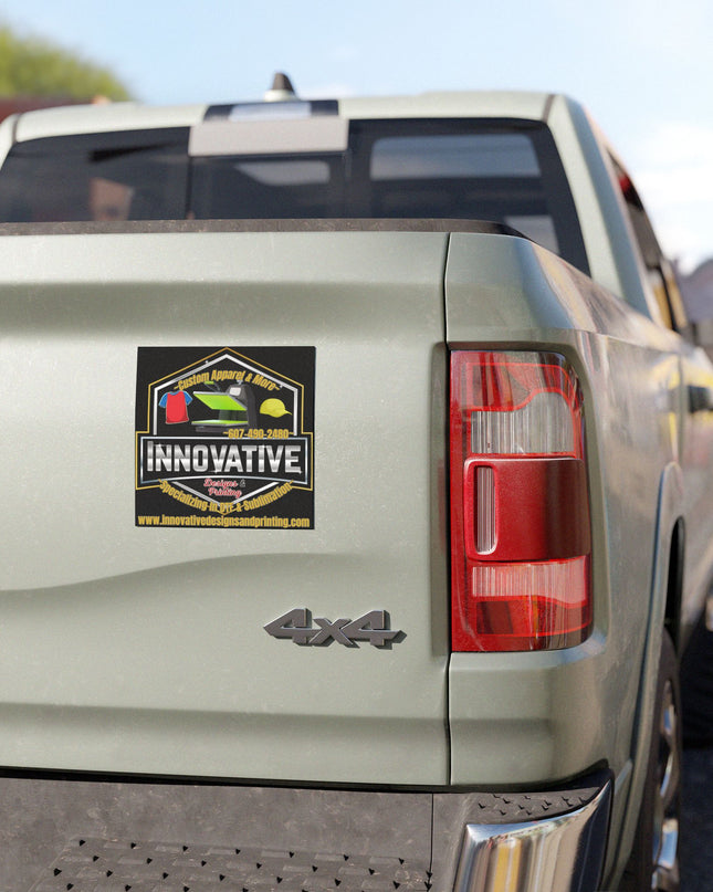Innovative Designs & Printing Logo Car Magnet 5"x5"