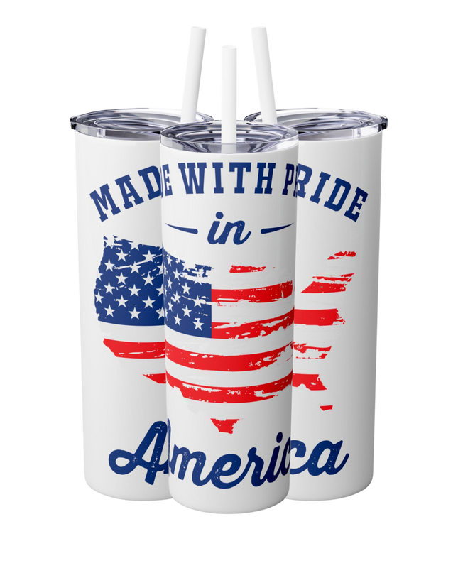 Patriotic Skinny Tumbler