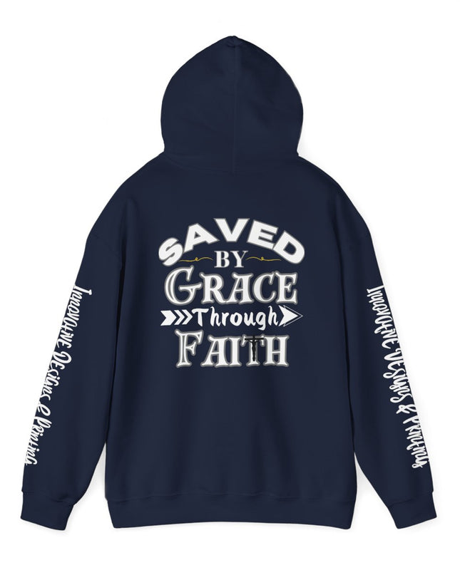 Saved By Grace Through Faith - Unisex Heavy Blend Hoodie