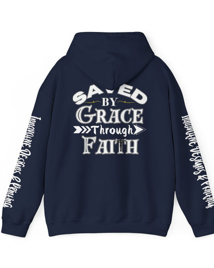 Saved By Grace Through Faith - Unisex Heavy Blend Hoodie