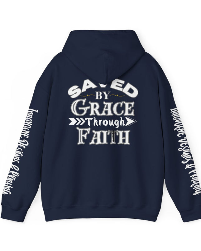 Saved By Grace Through Faith - Unisex Heavy Blend Hoodie