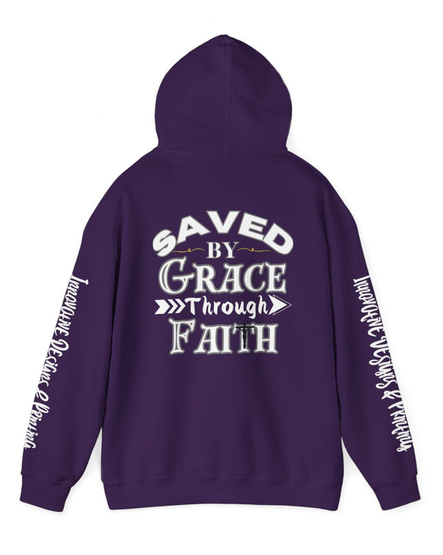 Saved By Grace Through Faith - Unisex Heavy Blend Hoodie